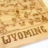 Totally Bamboo A Slice of Life North Carolina State Serving and Cutting Board, 11″ x 8.75″(Wyoming)