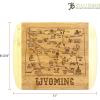 Totally Bamboo A Slice of Life North Carolina State Serving and Cutting Board, 11″ x 8.75″(Wyoming)