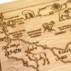 Totally Bamboo A Slice of Life North Carolina State Serving and Cutting Board, 11″ x 8.75″(Wyoming)