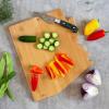 Totally Bamboo Arizona State Shaped Cutting Board and Charcuterie Serving Platter with Artwork by Fish Kiss, Includes Hang Tie for Wall Display(Arizona)
