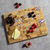 Totally Bamboo Arizona State Shaped Cutting Board and Charcuterie Serving Platter with Artwork by Fish Kiss, Includes Hang Tie for Wall Display(Colorado)