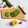 Totally Bamboo Arizona State Shaped Cutting Board and Charcuterie Serving Platter with Artwork by Fish Kiss, Includes Hang Tie for Wall Display(Connecticut)