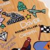Totally Bamboo Arizona State Shaped Cutting Board and Charcuterie Serving Platter with Artwork by Fish Kiss, Includes Hang Tie for Wall Display(Delaware)