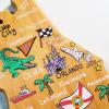 Totally Bamboo Arizona State Shaped Cutting Board and Charcuterie Serving Platter with Artwork by Fish Kiss, Includes Hang Tie for Wall Display(Florida)