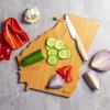 Totally Bamboo Arizona State Shaped Cutting Board and Charcuterie Serving Platter with Artwork by Fish Kiss, Includes Hang Tie for Wall Display(Georgia)