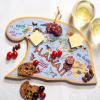 Totally Bamboo Arizona State Shaped Cutting Board and Charcuterie Serving Platter with Artwork by Fish Kiss, Includes Hang Tie for Wall Display(Hawaii)