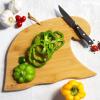 Totally Bamboo Arizona State Shaped Cutting Board and Charcuterie Serving Platter with Artwork by Fish Kiss, Includes Hang Tie for Wall Display(Hawaii)