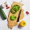 Totally Bamboo Arizona State Shaped Cutting Board and Charcuterie Serving Platter with Artwork by Fish Kiss, Includes Hang Tie for Wall Display(Illinois)