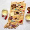 Totally Bamboo Arizona State Shaped Cutting Board and Charcuterie Serving Platter with Artwork by Fish Kiss, Includes Hang Tie for Wall Display(Indiana)