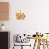 Totally Bamboo Arizona State Shaped Cutting Board and Charcuterie Serving Platter with Artwork by Fish Kiss, Includes Hang Tie for Wall Display(Iowa)