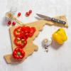 Totally Bamboo Arizona State Shaped Cutting Board and Charcuterie Serving Platter with Artwork by Fish Kiss, Includes Hang Tie for Wall Display(Maryland)