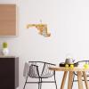 Totally Bamboo Arizona State Shaped Cutting Board and Charcuterie Serving Platter with Artwork by Fish Kiss, Includes Hang Tie for Wall Display(Maryland)