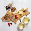 Totally Bamboo Arizona State Shaped Cutting Board and Charcuterie Serving Platter with Artwork by Fish Kiss, Includes Hang Tie for Wall Display(Michigan’s Upper Peninsula)