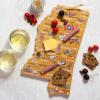 Totally Bamboo Arizona State Shaped Cutting Board and Charcuterie Serving Platter with Artwork by Fish Kiss, Includes Hang Tie for Wall Display(Mississippi)