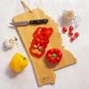 Totally Bamboo Arizona State Shaped Cutting Board and Charcuterie Serving Platter with Artwork by Fish Kiss, Includes Hang Tie for Wall Display(Mississippi)