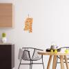 Totally Bamboo Arizona State Shaped Cutting Board and Charcuterie Serving Platter with Artwork by Fish Kiss, Includes Hang Tie for Wall Display(Mississippi)