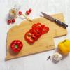 Totally Bamboo Arizona State Shaped Cutting Board and Charcuterie Serving Platter with Artwork by Fish Kiss, Includes Hang Tie for Wall Display(Nebraska)
