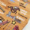Totally Bamboo Arizona State Shaped Cutting Board and Charcuterie Serving Platter with Artwork by Fish Kiss, Includes Hang Tie for Wall Display(New York)