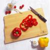 Totally Bamboo Arizona State Shaped Cutting Board and Charcuterie Serving Platter with Artwork by Fish Kiss, Includes Hang Tie for Wall Display(North Dakota)