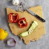 Totally Bamboo Arizona State Shaped Cutting Board and Charcuterie Serving Platter with Artwork by Fish Kiss, Includes Hang Tie for Wall Display(Ohio)