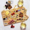 Totally Bamboo Arizona State Shaped Cutting Board and Charcuterie Serving Platter with Artwork by Fish Kiss, Includes Hang Tie for Wall Display(Pennsylvania)