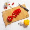 Totally Bamboo Arizona State Shaped Cutting Board and Charcuterie Serving Platter with Artwork by Fish Kiss, Includes Hang Tie for Wall Display(South Dakota)