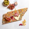 Totally Bamboo Arizona State Shaped Cutting Board and Charcuterie Serving Platter with Artwork by Fish Kiss, Includes Hang Tie for Wall Display(Tennessee)