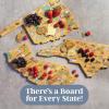 Totally Bamboo Arizona State Shaped Cutting Board and Charcuterie Serving Platter with Artwork by Fish Kiss, Includes Hang Tie for Wall Display(Texas)