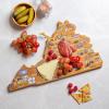 Totally Bamboo Arizona State Shaped Cutting Board and Charcuterie Serving Platter with Artwork by Fish Kiss, Includes Hang Tie for Wall Display(Virginia)