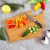 Totally Bamboo Arizona State Shaped Cutting Board and Charcuterie Serving Platter with Artwork by Fish Kiss, Includes Hang Tie for Wall Display(Washington)