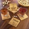 Totally Bamboo California State Puzzle 4 Piece Bamboo Coaster Set with Case(Texas)