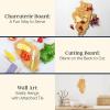 Totally Bamboo Illinois Shaped Cutting Board – Bamboo Charcuterie and Serving Board with Hang Tie for Wall Display