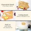 Totally Bamboo Iowa Shaped Cutting Board – Bamboo Charcuterie and Serving Board with Hang Tie for Wall Display