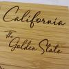Totally Bamboo Louisiana State Puzzle 4 Piece Bamboo Coaster Set with Case(California)