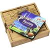 Totally Bamboo Louisiana State Puzzle 4 Piece Bamboo Coaster Set with Case(Florida)