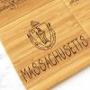Totally Bamboo Louisiana State Puzzle 4 Piece Bamboo Coaster Set with Case(Massachusetts)