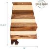Totally Bamboo Rock & Branch Series Shiplap Oklahoma State Shaped Wood Serving and Cutting Board | Great for Wall Art 16-3/4″ x 9″ x 5/8″(Alabama)