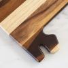 Totally Bamboo Rock & Branch Series Shiplap Oklahoma State Shaped Wood Serving and Cutting Board | Great for Wall Art 16-3/4″ x 9″ x 5/8″(Alabama)