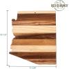 Totally Bamboo Rock & Branch Series Shiplap Oklahoma State Shaped Wood Serving and Cutting Board | Great for Wall Art 16-3/4″ x 9″ x 5/8″(Arizona)