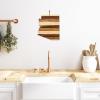 Totally Bamboo Rock & Branch Series Shiplap Oklahoma State Shaped Wood Serving and Cutting Board | Great for Wall Art 16-3/4″ x 9″ x 5/8″(Arizona)