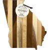 Totally Bamboo Rock & Branch Series Shiplap Oklahoma State Shaped Wood Serving and Cutting Board | Great for Wall Art 16-3/4″ x 9″ x 5/8″(Georgia)