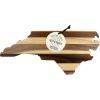 Totally Bamboo Rock & Branch Series Shiplap Oklahoma State Shaped Wood Serving and Cutting Board | Great for Wall Art 16-3/4″ x 9″ x 5/8″(North Carolina)