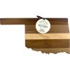Totally Bamboo Rock & Branch Series Shiplap Oklahoma State Shaped Wood Serving and Cutting Board | Great for Wall Art 16-3/4″ x 9″ x 5/8″(Oklahoma)