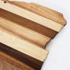 Totally Bamboo Rock & Branch Series Shiplap Oklahoma State Shaped Wood Serving and Cutting Board | Great for Wall Art 16-3/4″ x 9″ x 5/8″(Oregon)