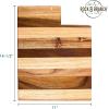 Totally Bamboo Rock & Branch Series Shiplap Oklahoma State Shaped Wood Serving and Cutting Board | Great for Wall Art 16-3/4″ x 9″ x 5/8″(Utah)