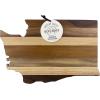 Totally Bamboo Rock & Branch Series Shiplap Oklahoma State Shaped Wood Serving and Cutting Board | Great for Wall Art 16-3/4″ x 9″ x 5/8″(Washington)