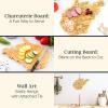 Totally Bamboo West Virginia Shaped Cutting Board – Bamboo Charcuterie and Serving Board with Hang Tie for Wall Display