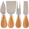 Totally Bamboo 4-Piece Cheese Tool Set, Charcuterie Board Accessories