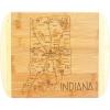 Totally Bamboo A Slice of Life North Carolina State Serving and Cutting Board, 11″ x 8.75″(Indiana)