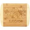Totally Bamboo A Slice of Life North Carolina State Serving and Cutting Board, 11″ x 8.75″(Kansas)
